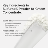 Sulfur 10% Powder-to-Cream Concentrate